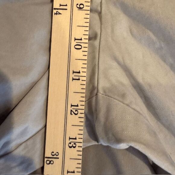 Tommy Hilfiger Tailored Fit Chino Gray Flat Front Trousers Pants Size 38x34 - Picture 11 of 14